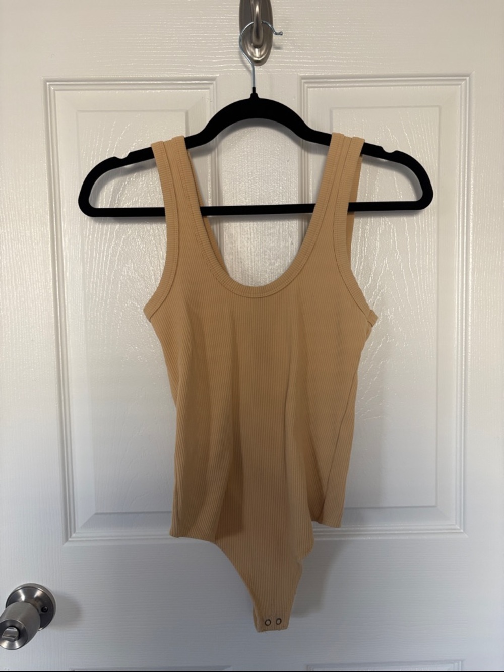 Abercrombie & Fitch Soft Collection Ribbed Scoop Neck Bodysuit